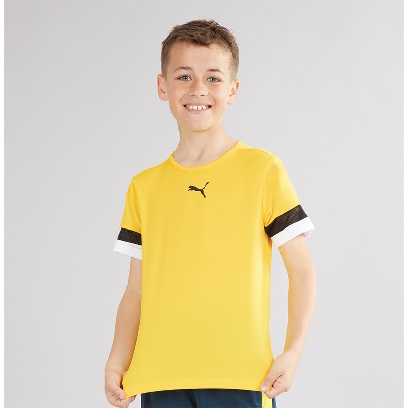 Puma Boys teamRISE Training Jersey Cyber Yellow/Puma Black/Puma White - Image 1