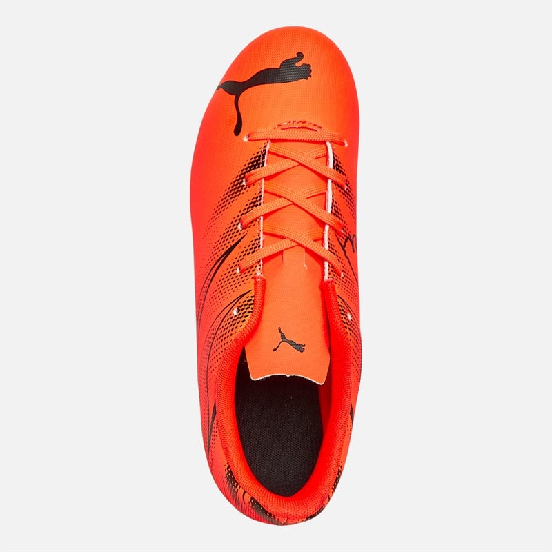 Puma Junior Attacanto FG/AG Firm/Artificial Ground Football Boots Glowing Red/Puma Black - Image 4