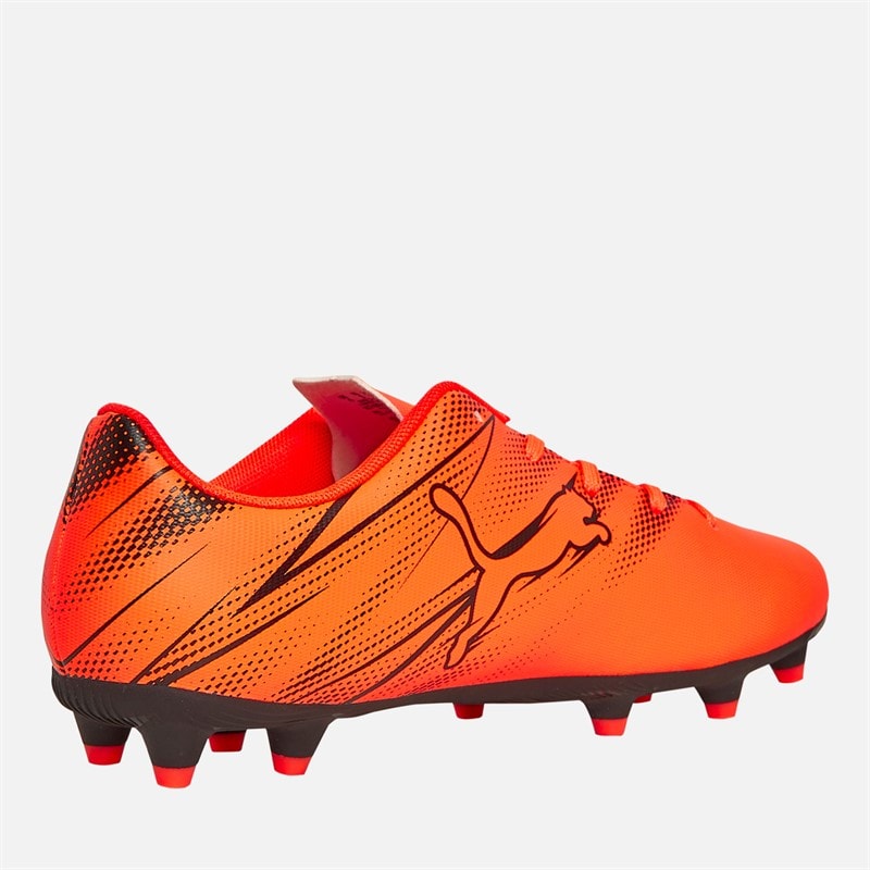Puma Junior Attacanto FG/AG Firm/Artificial Ground Football Boots Glowing Red/Puma Black - Image 5