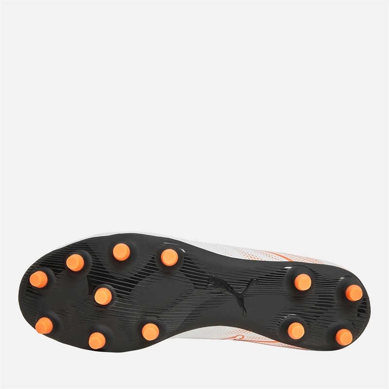 Puma Mens Attacanto FG/AG Firm/Artificial Ground Football Boots Puma White/Glowing Red - Image 2