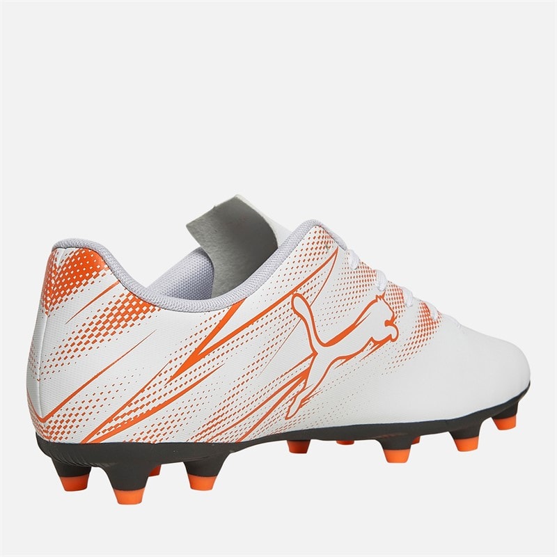 Puma Mens Attacanto FG/AG Firm/Artificial Ground Football Boots Puma White/Glowing Red - Image 5