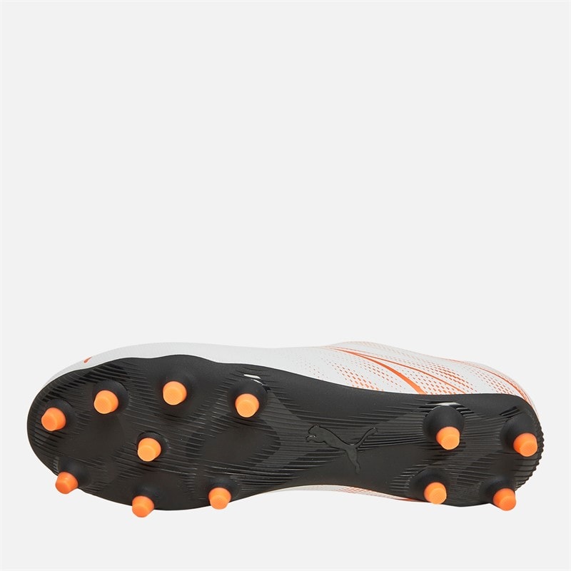 Puma Junior Attacanto FG/AG Firm/Artificial Ground Football Boots Puma White/Glowing Red - Image 2