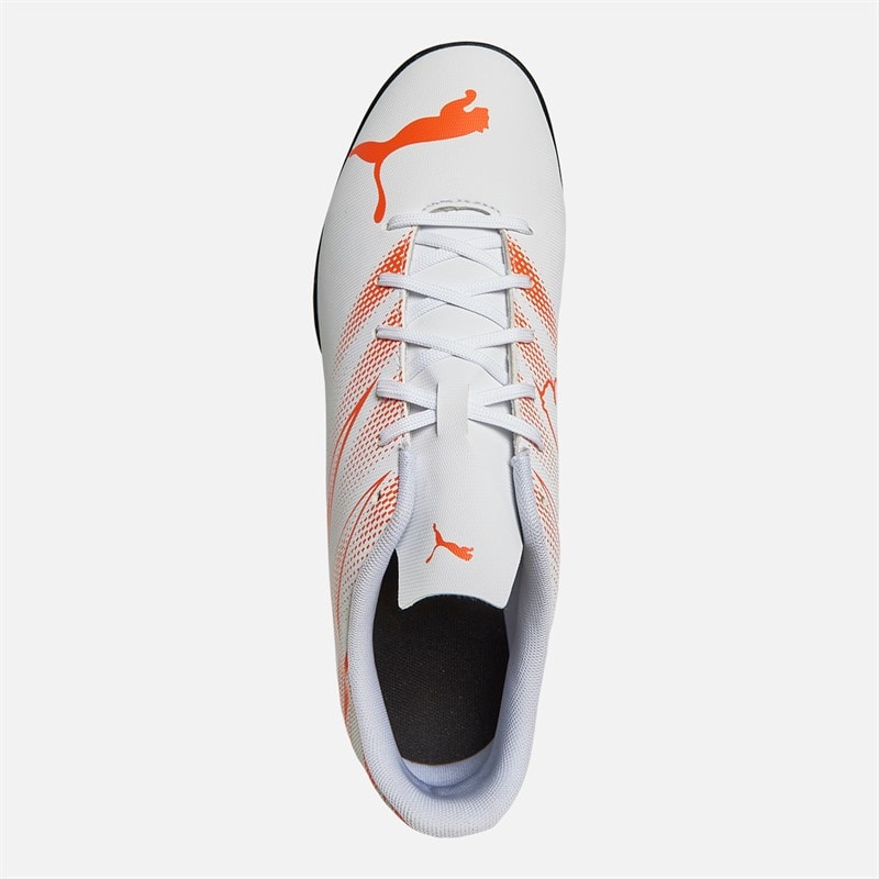Puma Mens Attacanto TT Astro Football Boots Puma White/Glowing Red - Image 4