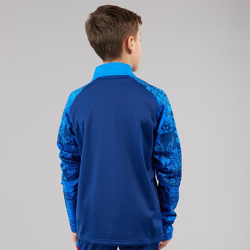 Puma Junior Neymar JR Playmaker 1/4 Top Blazing Blue/Puma White/Ultra Blue - Image 2