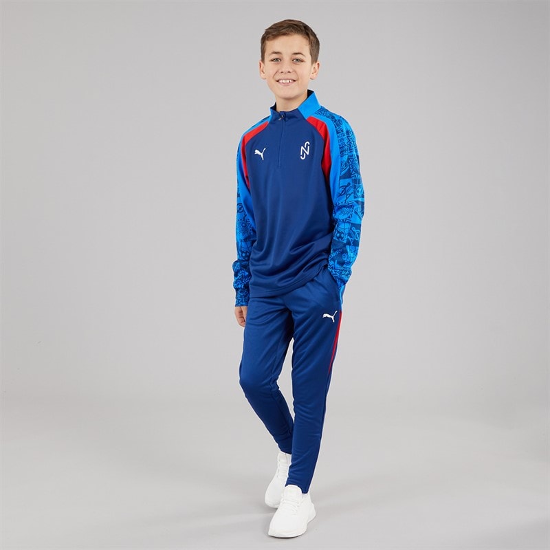 Puma Junior Neymar JR Playmaker 1/4 Top Blazing Blue/Puma White/Ultra Blue - Image 4