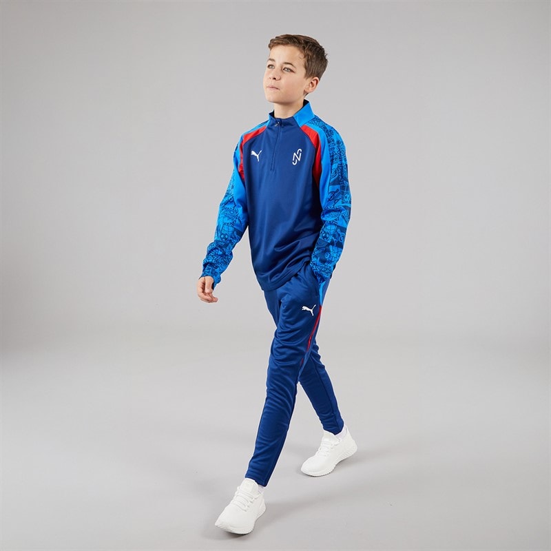 Puma Junior Neymar JR Playmaker Training Pant Blazing Blue/Puma White/Ultra Blue - Image 4