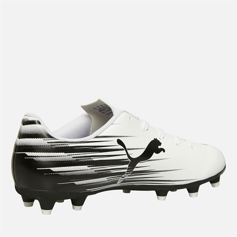 Puma Kids Attacanto II FG/AG Firm/Artifical Ground Football Boots Puma White/Puma Black - Image 5