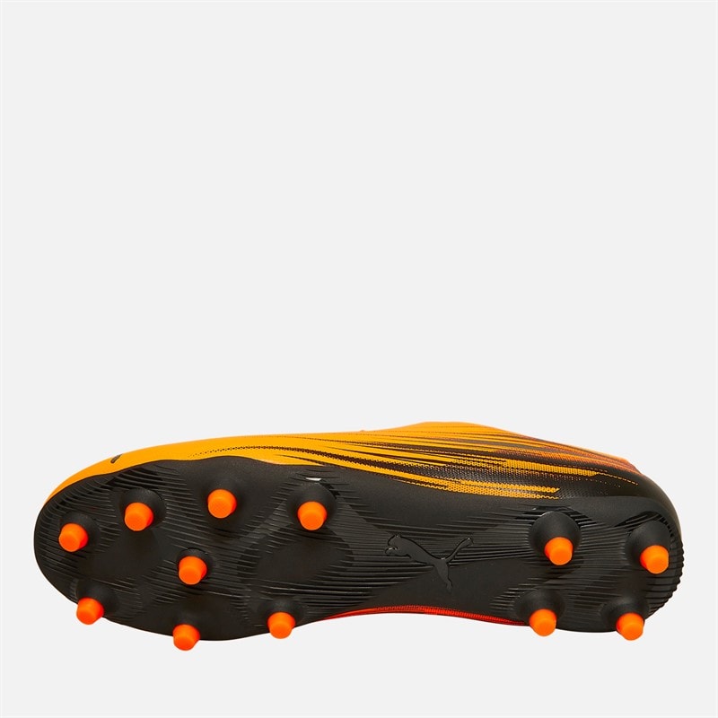 Puma Kids Attacanto II FG/AG Firm/Artifical Ground Football Boots Heat Fire/Puma Black - Image 2