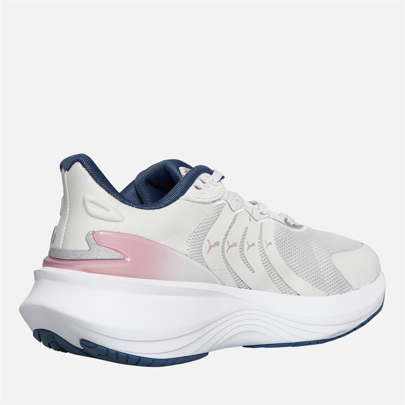 Puma Womens Pulse Pro Neutral Cushioned Running Shoes Feather Gray/Poised Pink/Dark Indigo - Image 5