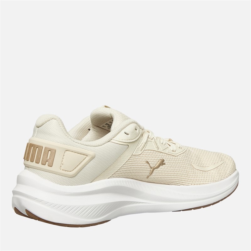 Puma Womens Skyrocket Lite 2 Alt Neutral Running Shoes Alpine Snow/Puma Gold - Image 5