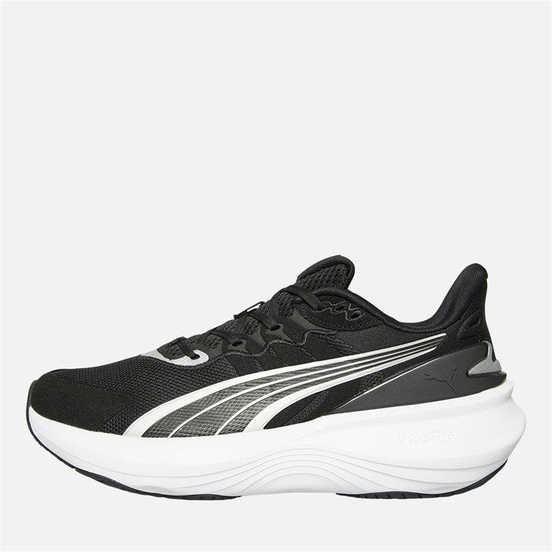 Puma Mens Pulse Pro Neutral Cushioned Running Shoes Puma Black/Puma White/Puma Silver - Image 1