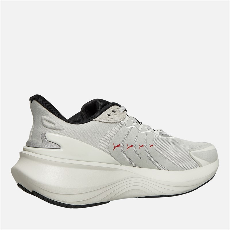 Puma Mens Pulse Pro Neutral Cushioned Running Shoes Feather Gray/Puma Black/For All Time Red - Image 5
