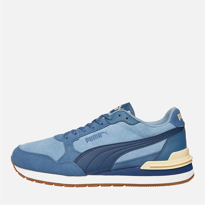 Puma Mens ST Runner V4 Suede Trainers Native Blue/Persian Blue/Dark Indigo - Image 1
