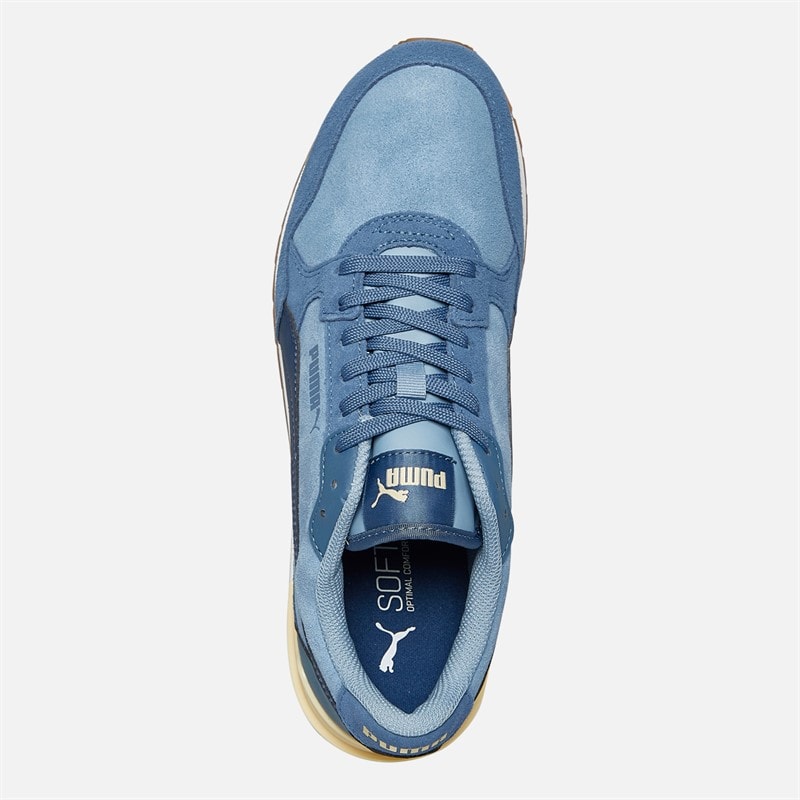 Puma Mens ST Runner V4 Suede Trainers Native Blue/Persian Blue/Dark Indigo - Image 4