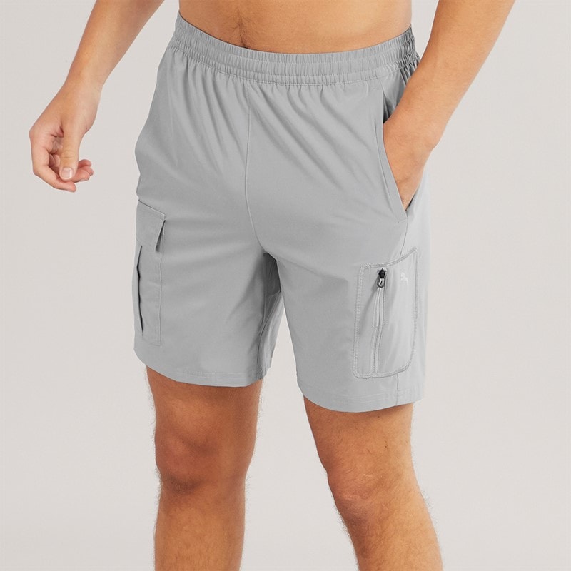 Puma Mens Tech Training 7 Woven Cargo Shorts Stormy Slate - Image 2