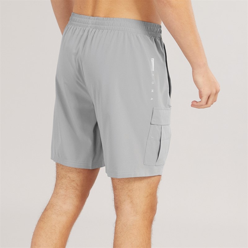 Puma Mens Tech Training 7 Woven Cargo Shorts Stormy Slate - Image 3