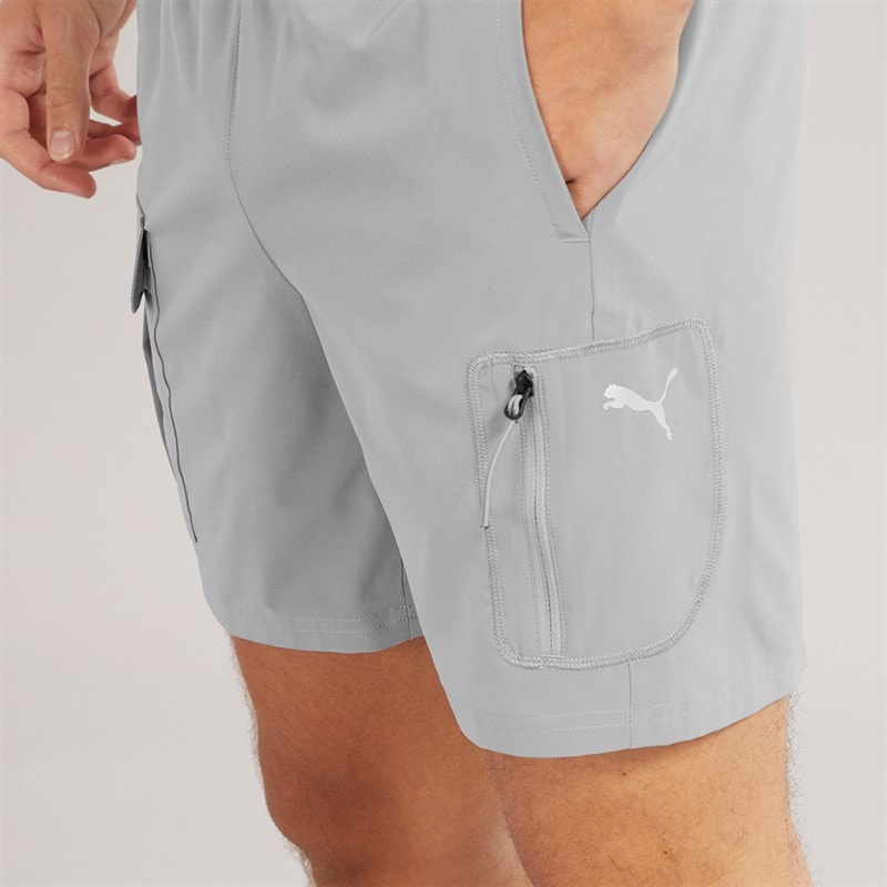 Puma Mens Tech Training 7 Woven Cargo Shorts Stormy Slate - Image 5