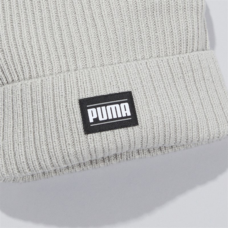 Puma Ribbed Classic Cuff Beanie Ash Gray - Image 2