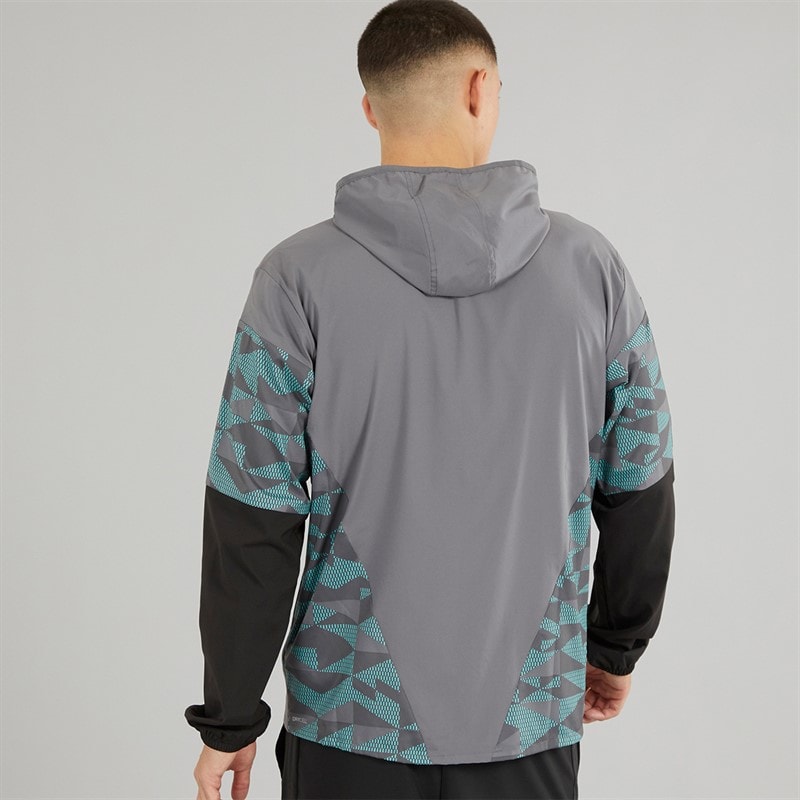Puma Mens dryCELL Speed Lightweight Woven Running Jacket Grey/Blue - Image 2