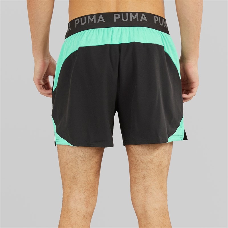 Puma Mens dryCELL Ultrabreathe 5 Inch Training Shorts Black/Blue - Image 3