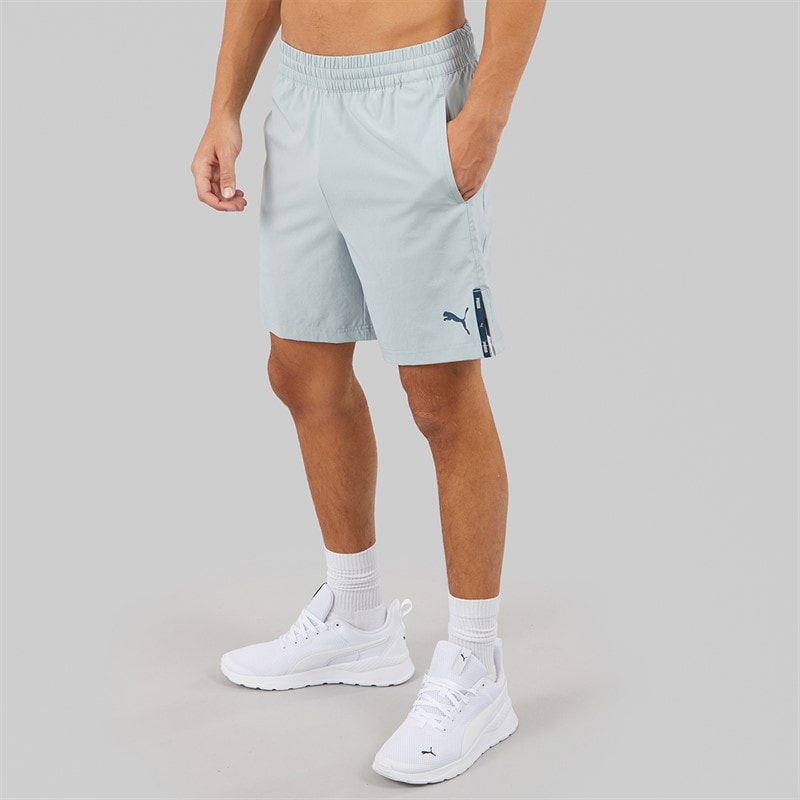 Puma Mens Woven 7 Inch Shorts Grey - Image 2