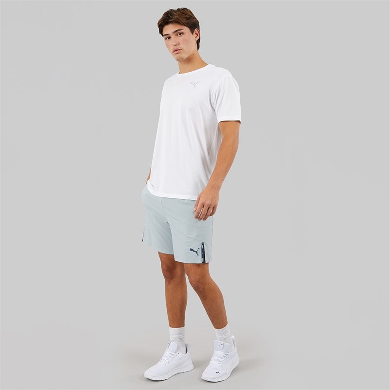Puma Mens Woven 7 Inch Shorts Grey - Image 4
