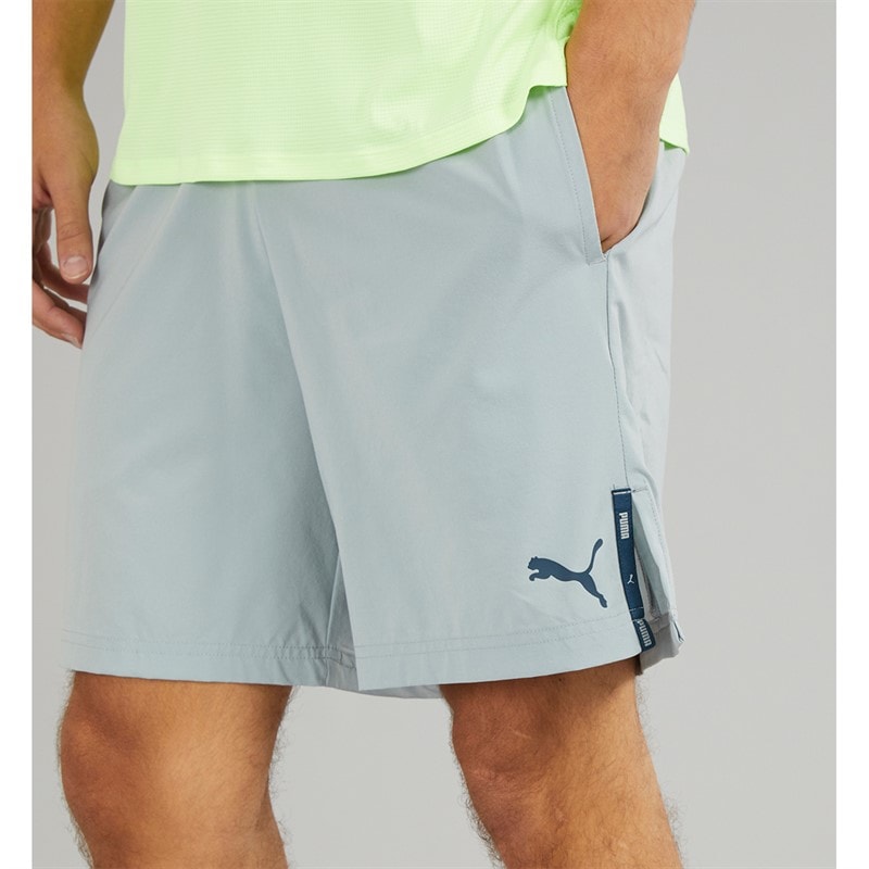 Puma Mens Woven 7 Inch Shorts Grey - Image 5