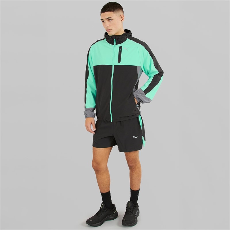 Puma Mens Train All Day dryCELL Woven Full Zip Jacket Black/Blue Grey - Image 4