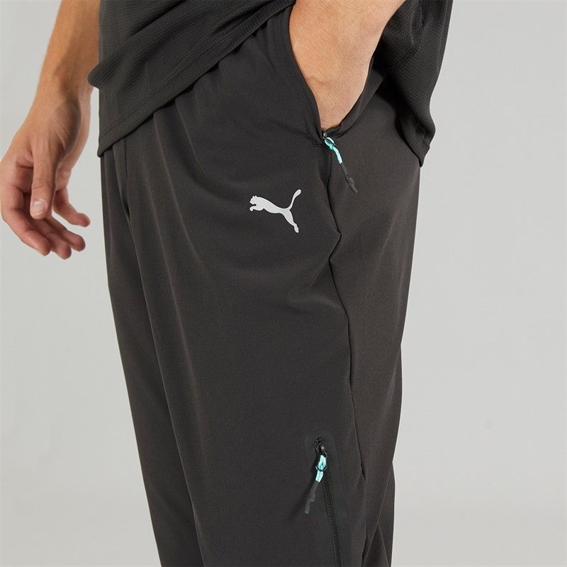 Puma Mens Train All Day dryCELL Woven Track Pants Black/Blue Grey - Image 5
