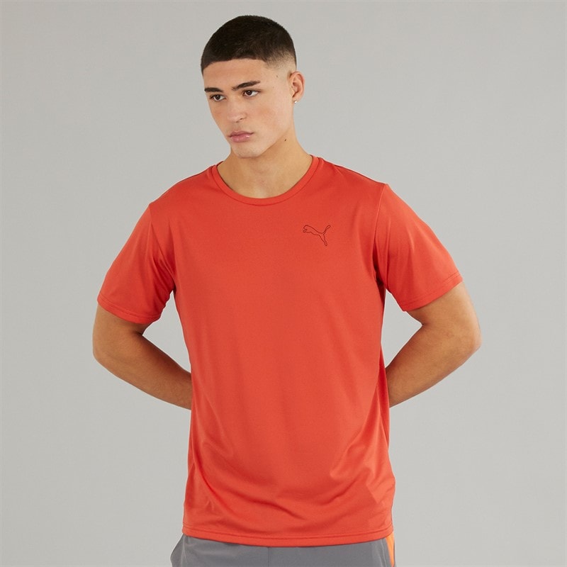 Puma Mens dryCELL Training Top Red Fire - Image 1