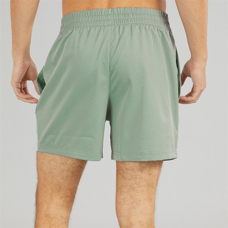 Puma Mens Essentials Woven 5 Inch Shorts Green Moon - Image 3