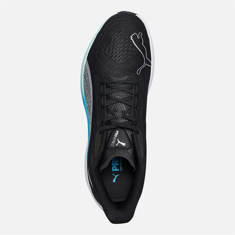 Puma Mens Darter Pro Profoam Neutral Running Trainers Black/Silver/Blue - Image 4