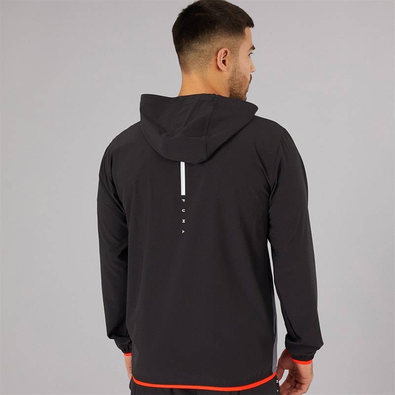Puma Mens Flex Stretch dryCELL Woven Training Jacket Black/Grey - Image 2