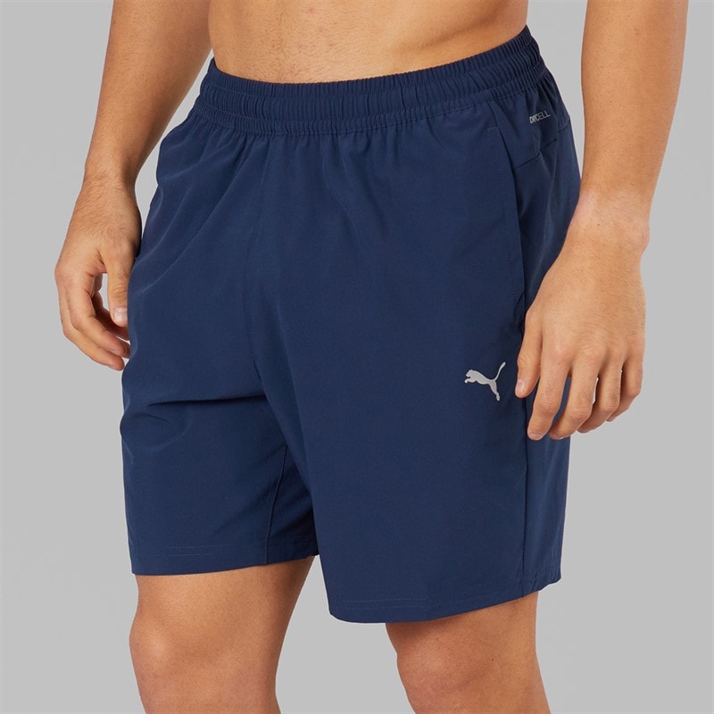 Puma Mens Flex Stretch Woven 7 Inch dryCELL Training Shorts Club Navy - Image 2