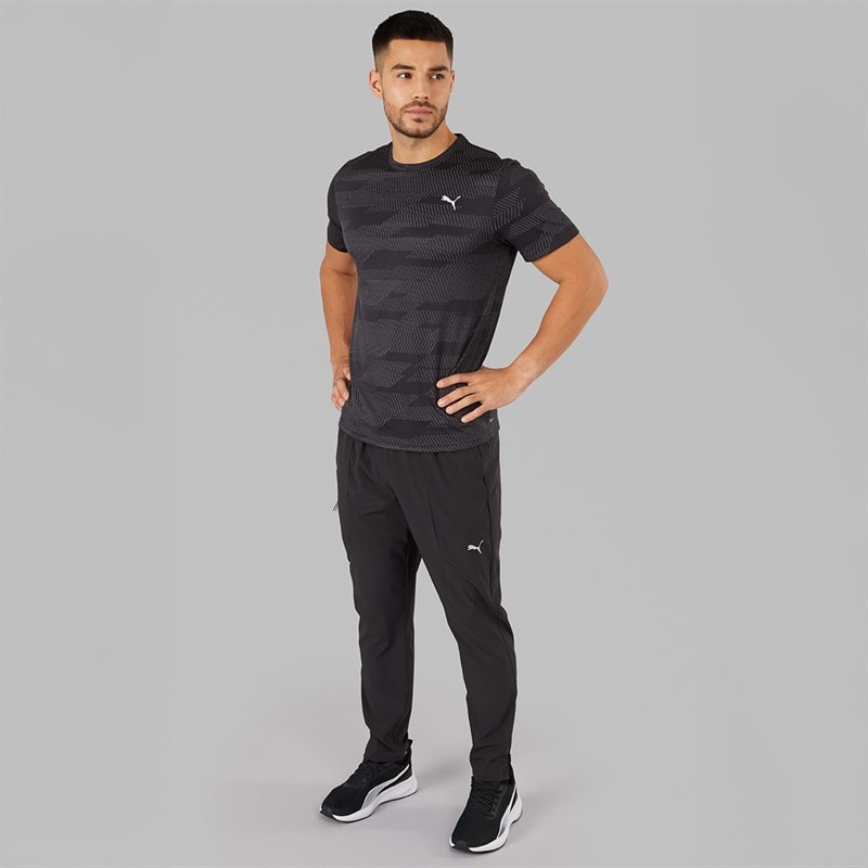 Puma Mens Flex Stretch dryCELL Woven Training Pants Puma Black - Image 4