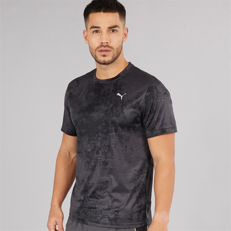 Puma Mens Flex Printed dryCELL Training Top Puma Black