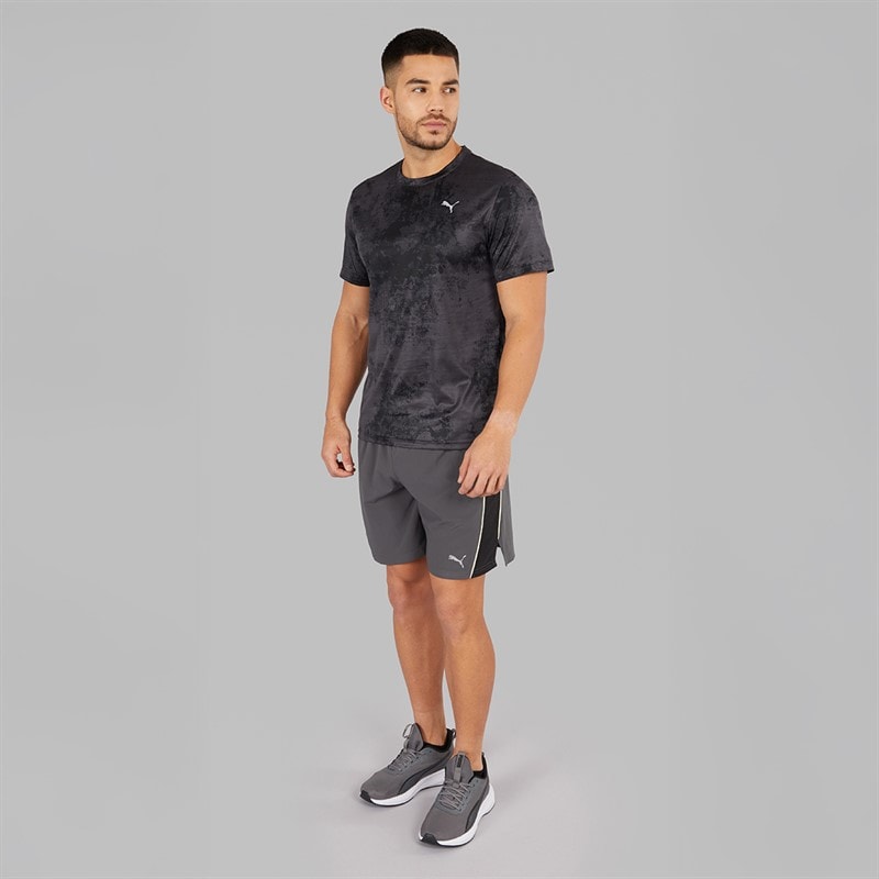 Puma Mens Flex Printed dryCELL Training Top Puma Black - Image 4