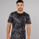 Puma Mens Train All Day Marble Print Training Top Puma Black Aop