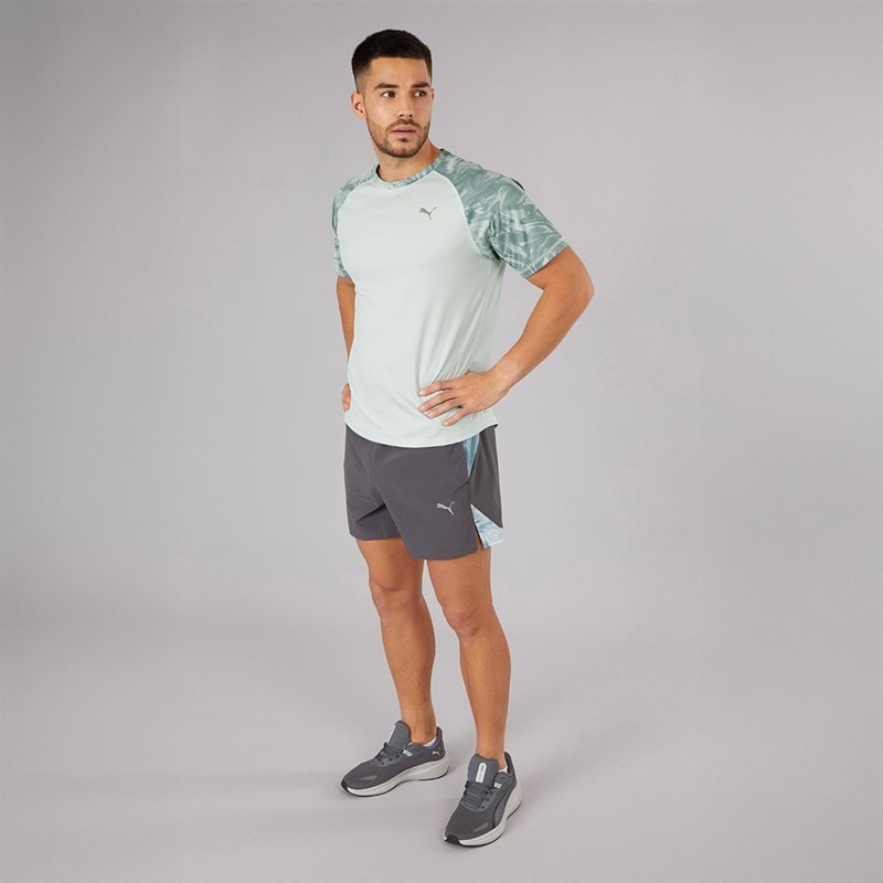 Puma Mens Run Velocity Marble Running Top Sea Glass - Image 4