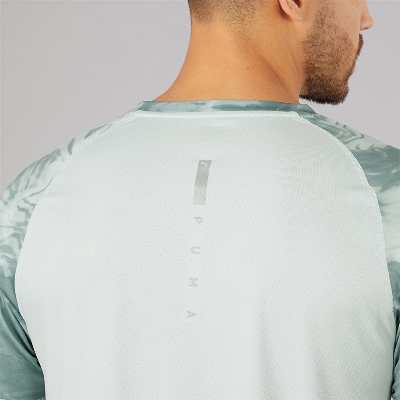 Puma Mens Run Velocity Marble Running Top Sea Glass - Image 5