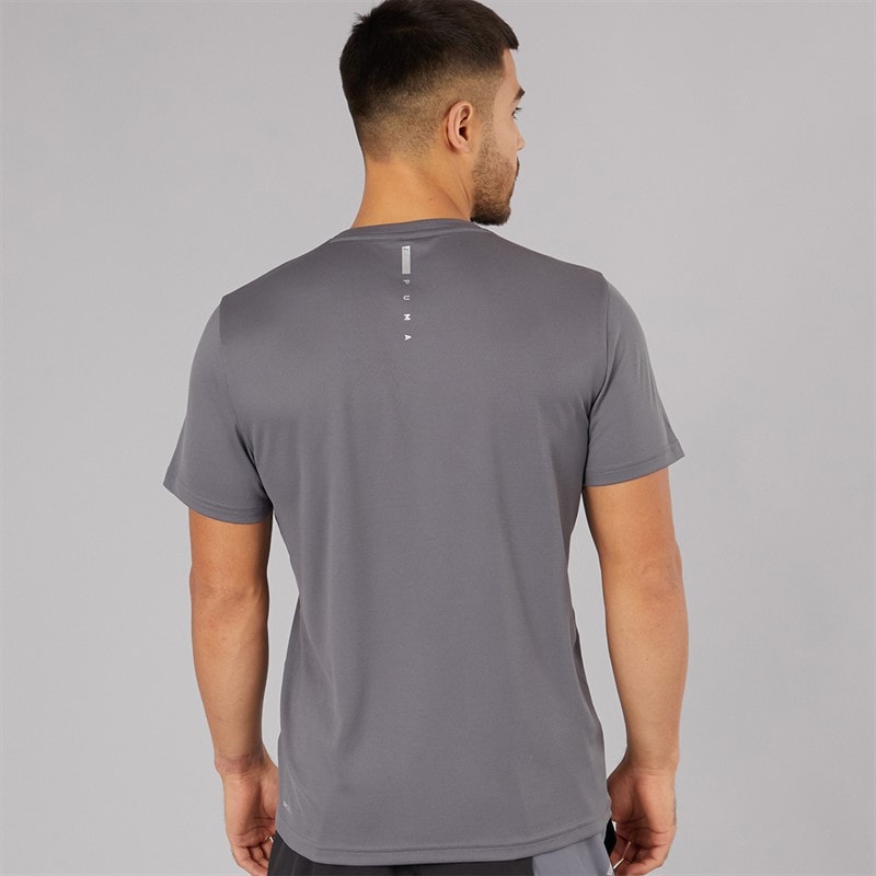 Puma Mens Flex Pocket Jacquard dryCELL Training Top Cool Dark Grey - Image 2