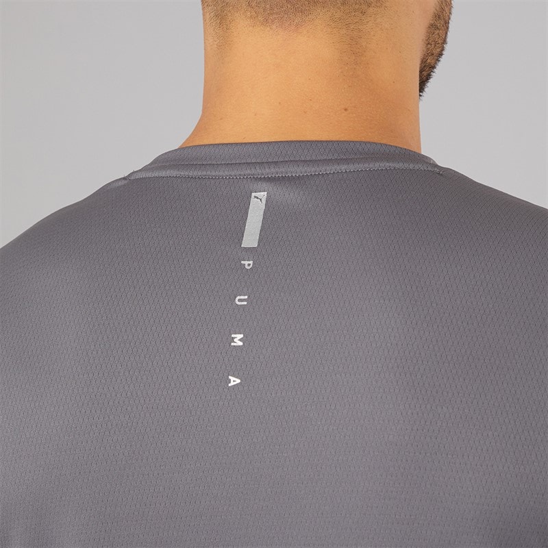 Puma Mens Flex Pocket Jacquard dryCELL Training Top Cool Dark Grey - Image 3