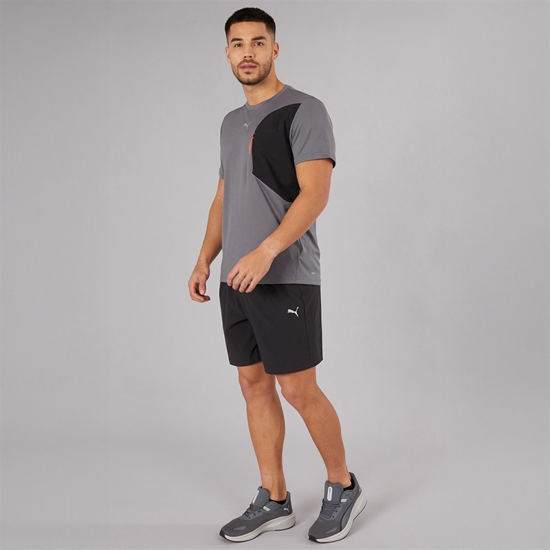 Puma Mens Flex Pocket Jacquard dryCELL Training Top Cool Dark Grey - Image 4