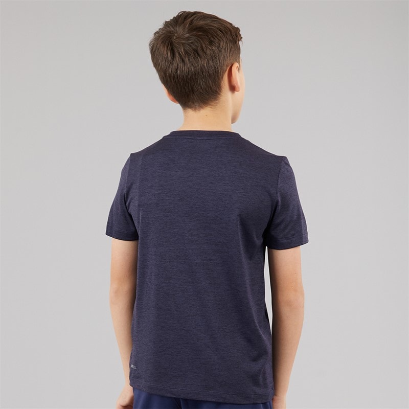 Puma Junior Boys Train All Day Essentials Heather T-Shirt New Navy - Image 2