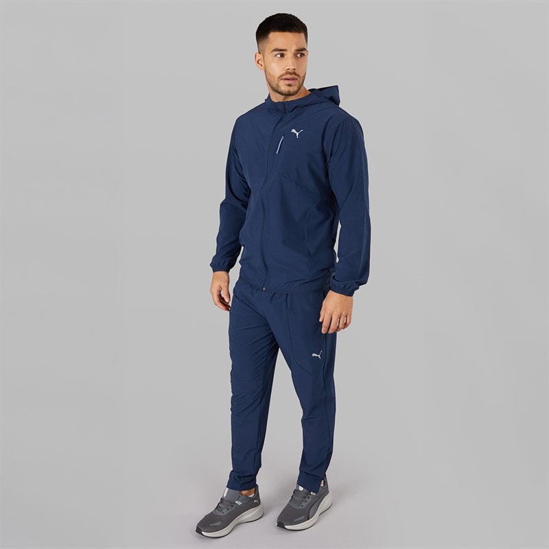 Puma Mens Flex Stretch dryCELL Woven Training Jacket Club Navy - Image 4