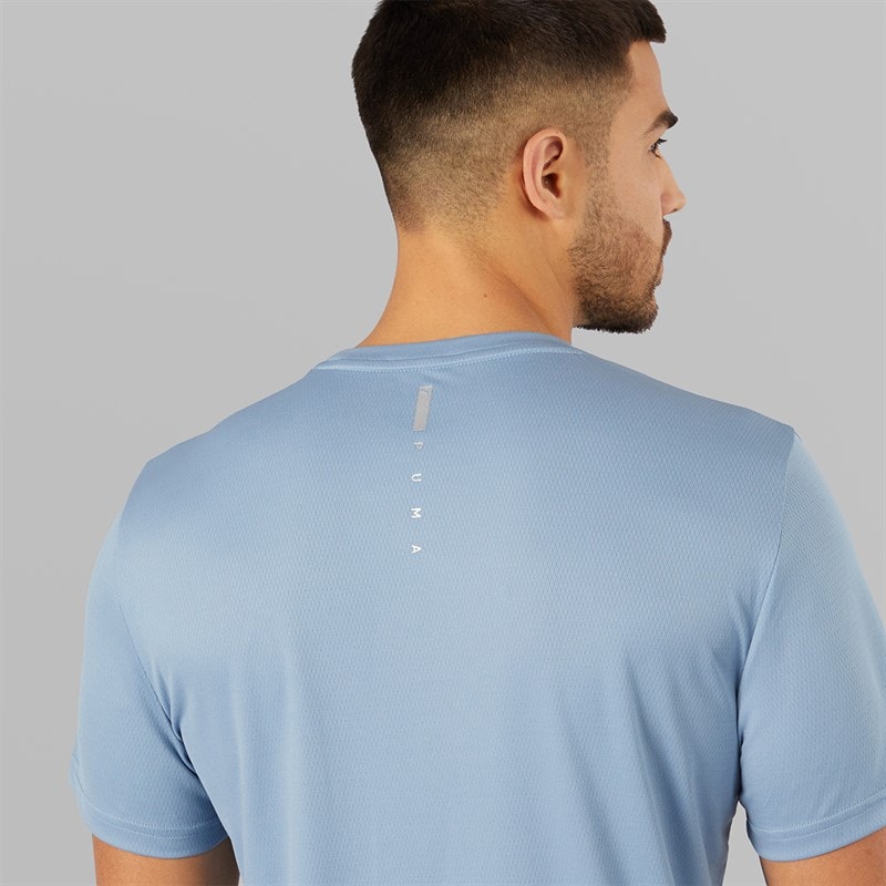 Puma Mens Flex Pocket Jacquard dryCELL Training Top Cool Blue - Image 3