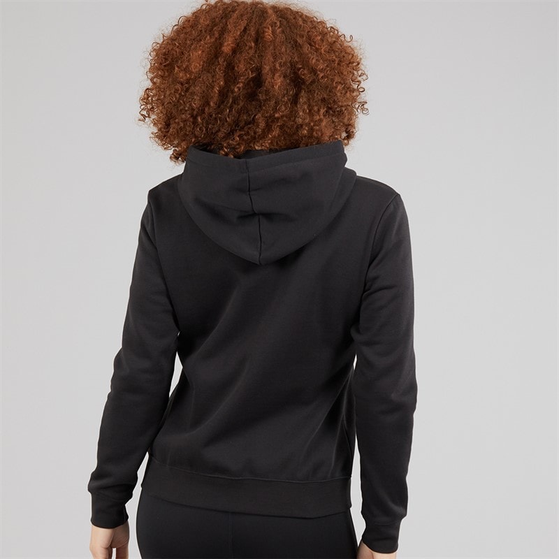 Puma Womens Essentials Logo Full Zip Hoodie Puma Black - Image 2