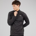 Puma Mens Train All Day Tech 1/4 Zip Training Top Puma Black