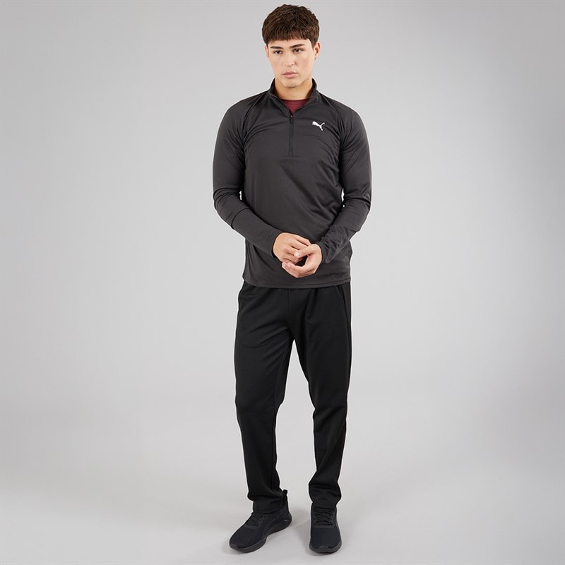 Puma Mens Train All Day Tech 1/4 Zip Training Top Puma Black - Image 4