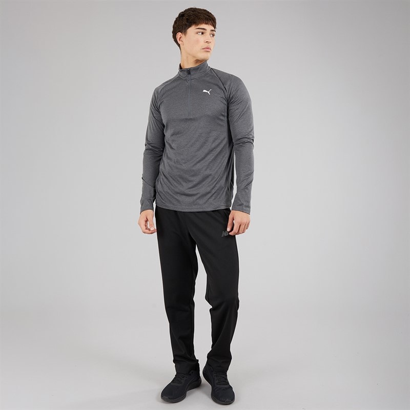 Puma Mens Train All Day Tech Heather 1/4 Zip Training Top Dusky Grey Dusky Grey Heather - Image 4